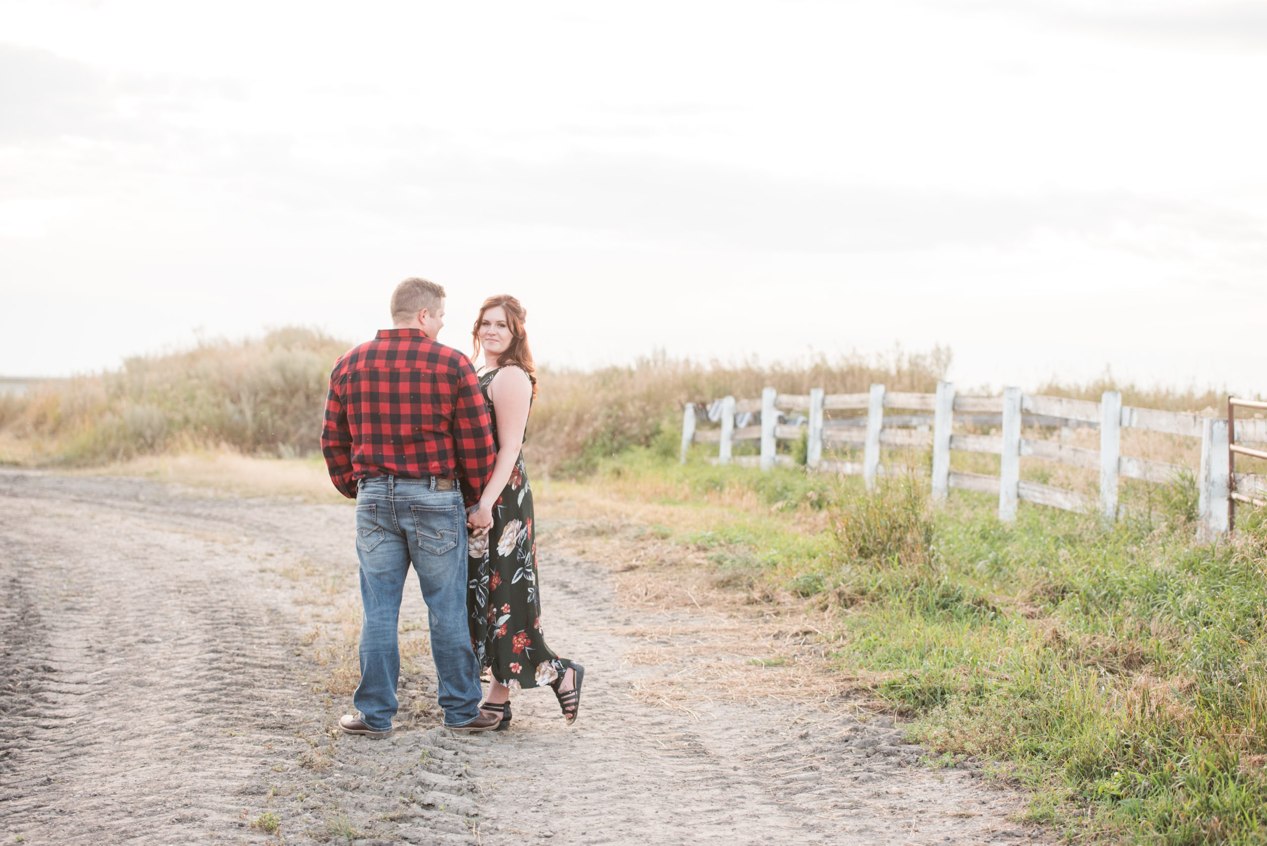 Sunset Engagement session farm. Making engagement session personal.