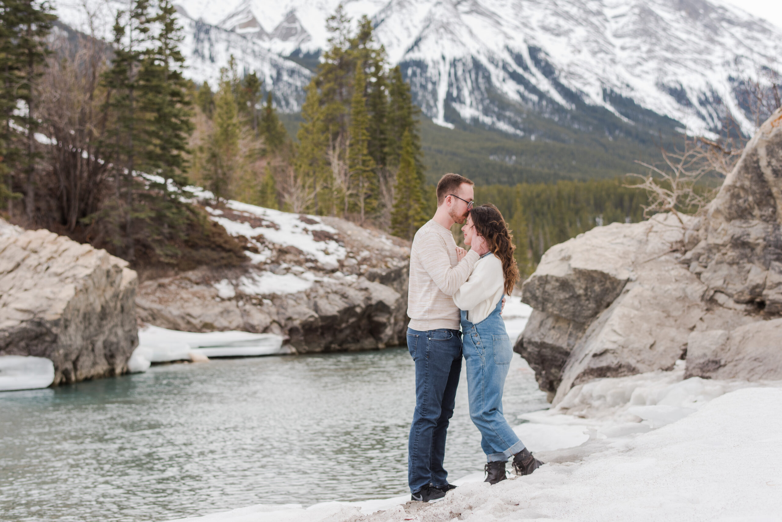 Winter Mountain Engagement Session